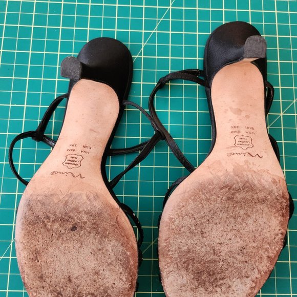 Nina black sparkly heels - Picture 7 of 8